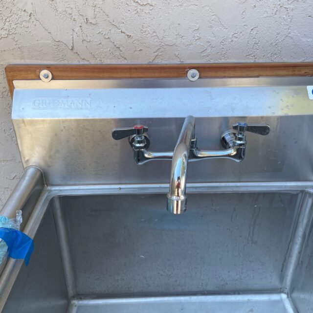 New Outdoor Sink Install